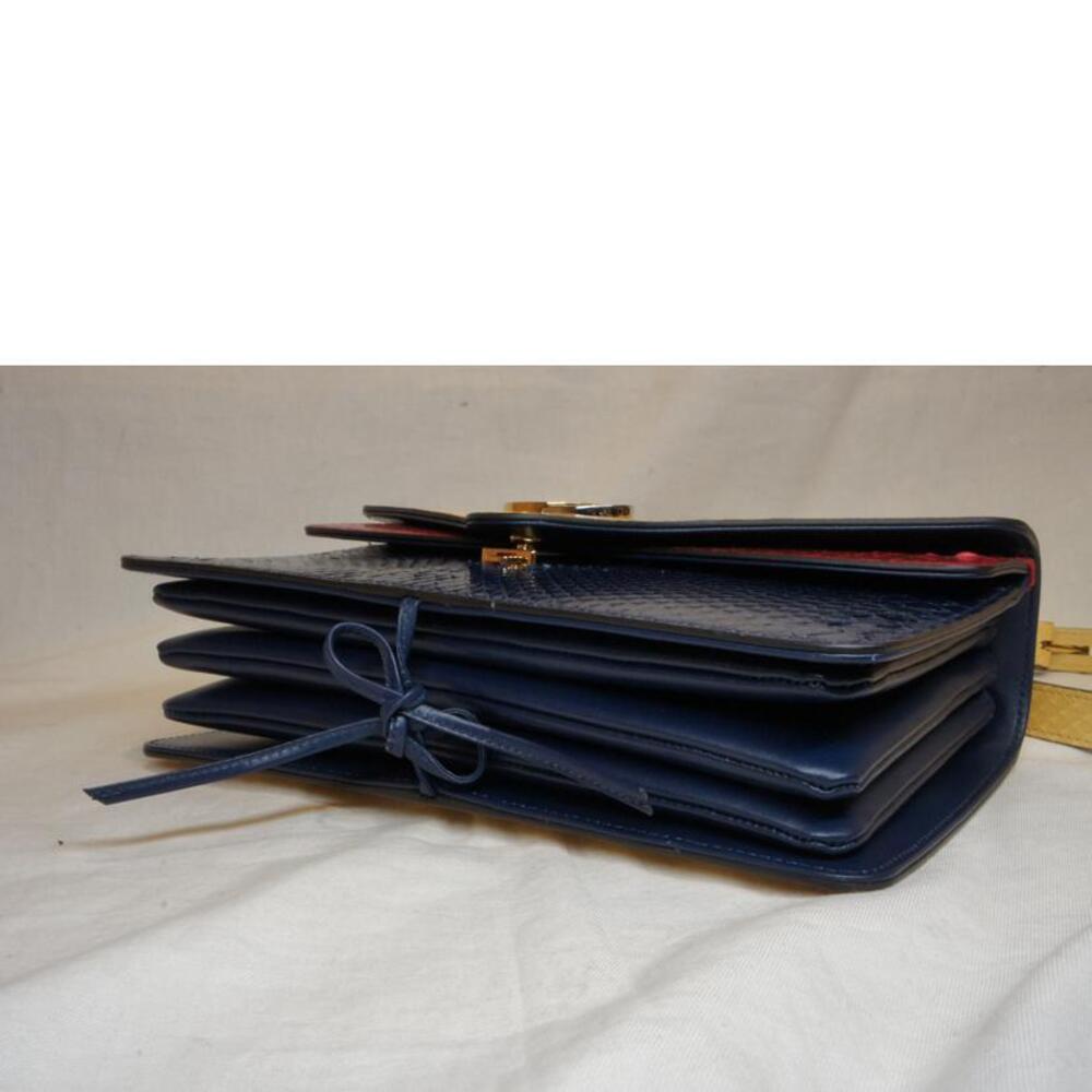 Gucci GG Interlocking Logo python shoulder bag mu… - image 3